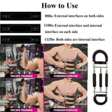 Maxbell Twister Arm Trainer Adjustable Fitness Arm Strengthener for Home Office Back Red Black