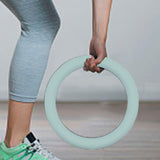 Maxbell Weight Ring Portable Weighted Circle for Fitness Yoga Gray Green
