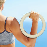 Maxbell Weight Ring Portable Weighted Circle for Fitness Yoga Beige