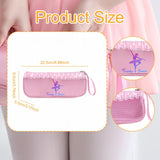 Maxbell Dance Shoes Bag with Wrist Strap for Women Washable with Zipper Carrying Bag