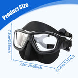 Maxbell Diving Mask Comfortable Snorkeling Gear for Underwater Spearfishing Swimming Black