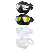 Maxbell Diving Mask Comfortable Snorkeling Gear for Underwater Spearfishing Swimming Black
