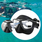 Maxbell Diving Mask Comfortable Snorkeling Gear for Underwater Spearfishing Swimming Black