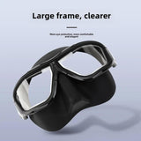 Maxbell Diving Mask Comfortable Snorkeling Gear for Underwater Spearfishing Swimming Black
