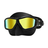 Maxbell Diving Mask Comfortable Snorkeling Gear for Underwater Spearfishing Swimming Gold Plated Black
