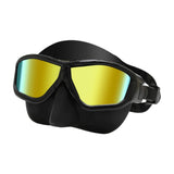 Maxbell Diving Mask Comfortable Snorkeling Gear for Underwater Spearfishing Swimming Gold Plated Black