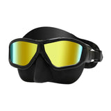 Maxbell Diving Mask Comfortable Snorkeling Gear for Underwater Spearfishing Swimming Gold Plated Black