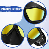 Maxbell Diving Mask Comfortable Snorkeling Gear for Underwater Spearfishing Swimming Gold Plated Black