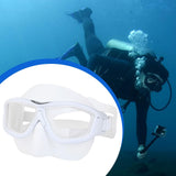 Maxbell Diving Mask Comfortable Snorkeling Gear for Underwater Spearfishing Swimming White