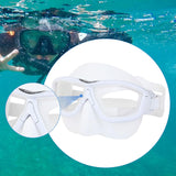Maxbell Diving Mask Comfortable Snorkeling Gear for Underwater Spearfishing Swimming White