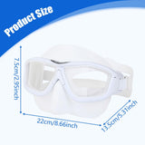 Maxbell Diving Mask Comfortable Snorkeling Gear for Underwater Spearfishing Swimming White