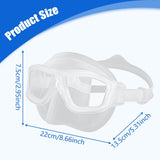 Maxbell Diving Mask Comfortable Snorkeling Gear for Underwater Spearfishing Swimming Clear