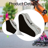 Maxbell Roller Skate Bag Ice Skating Bag for Inline Skate Quad Skate Figure Skate Black White