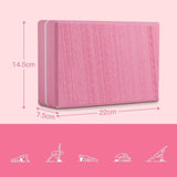 Maxbell Yoga Block Balance Soft Supportive EVA Foam for Gym Sports Rose Red