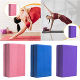 Maxbell Yoga Block Balance Soft Supportive EVA Foam for Gym Sports Rose Red
