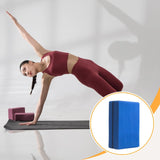 Maxbell Yoga Block Balance Soft Supportive EVA Foam for Gym Sports Blue