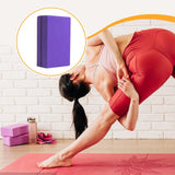 Maxbell Yoga Block Balance Soft Supportive EVA Foam for Gym Sports Purple