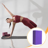 Maxbell Yoga Block Balance Soft Supportive EVA Foam for Gym Sports Purple