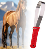 Maxbell Horse Brush Scraper Grooming Metal Shedding Blade for Donkeys Livestock Dogs