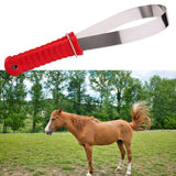 Maxbell Horse Brush Scraper Grooming Metal Shedding Blade for Donkeys Livestock Dogs
