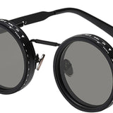 Maxbell Adjustable Polarized Sunglasses Rounded Glasses for Beach Outdoor Activities black