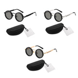 Maxbell Adjustable Polarized Sunglasses Rounded Glasses for Beach Outdoor Activities black