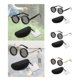 Maxbell Adjustable Polarized Sunglasses Rounded Glasses for Beach Outdoor Activities black