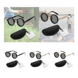 Maxbell Adjustable Polarized Sunglasses Rounded Glasses for Beach Outdoor Activities black