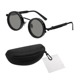 Maxbell Adjustable Polarized Sunglasses Rounded Glasses for Beach Outdoor Activities black