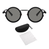 Maxbell Adjustable Polarized Sunglasses Rounded Glasses for Beach Outdoor Activities black