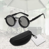 Maxbell Adjustable Polarized Sunglasses Rounded Glasses for Beach Outdoor Activities black