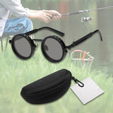 Maxbell Adjustable Polarized Sunglasses Rounded Glasses for Beach Outdoor Activities black