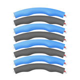 Maxbell Weighted Fitness Hoop Training Comfortable Exercise Hoop for Travel Home Gym Blue and gray