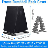 Maxbell Dumbbell Rack Dust Cover Easy Use with Handle Black for Home Workout Outdoor