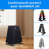 Maxbell Dumbbell Rack Dust Cover Easy Use with Handle Black for Home Workout Outdoor