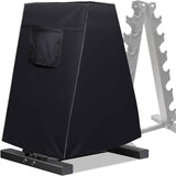Maxbell Dumbbell Rack Dust Cover Easy Use with Handle Black for Home Workout Outdoor