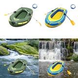 Maxbell Inflatable Boat for Pond Lakes Rivers PVC Kayaking for Families Adults Kids green