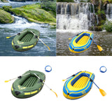 Maxbell Inflatable Boat for Pond Lakes Rivers PVC Kayaking for Families Adults Kids green