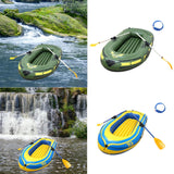 Maxbell Inflatable Boat for Pond Lakes Rivers PVC Kayaking for Families Adults Kids green