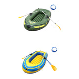 Maxbell Inflatable Boat for Pond Lakes Rivers PVC Kayaking for Families Adults Kids green