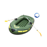Maxbell Inflatable Boat for Pond Lakes Rivers PVC Kayaking for Families Adults Kids green