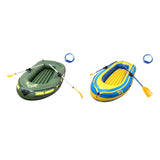 Maxbell Inflatable Boat for Pond Lakes Rivers PVC Kayaking for Families Adults Kids green