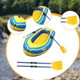 Maxbell Inflatable Boat for Pond Lakes Rivers PVC Kayaking for Families Adults Kids yellow