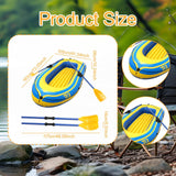 Maxbell Inflatable Boat for Pond Lakes Rivers PVC Kayaking for Families Adults Kids yellow