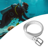 Maxbell Diving Weight Belt Practical Portable with Stainless Steel Buckle Adjustable White