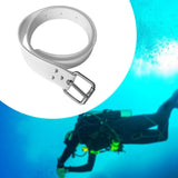 Maxbell Diving Weight Belt Practical Portable with Stainless Steel Buckle Adjustable White