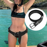 Maxbell Diving Weight Belt Practical Portable with Stainless Steel Buckle Adjustable Black