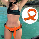 Maxbell Diving Weight Belt Practical Portable with Stainless Steel Buckle Adjustable Orange
