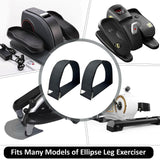 Maxbell 2Pcs Ellipse Leg Exerciser Machine Pedal Straps Universal for Fitness Sports