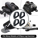 Maxbell 4Pcs Ellipse Leg Exerciser Machine Pedal Straps Universal for Sports Workout